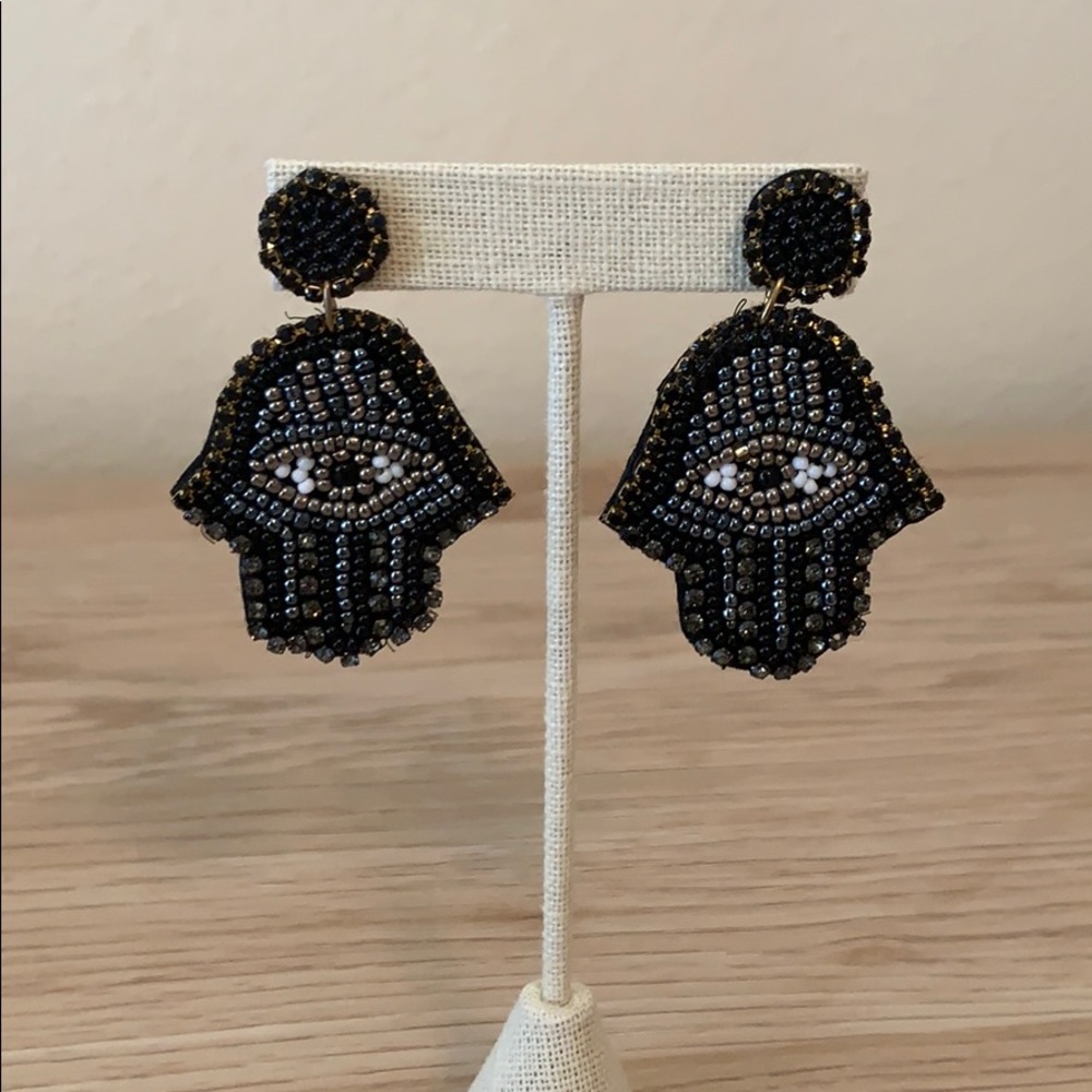 Evil eye earrings